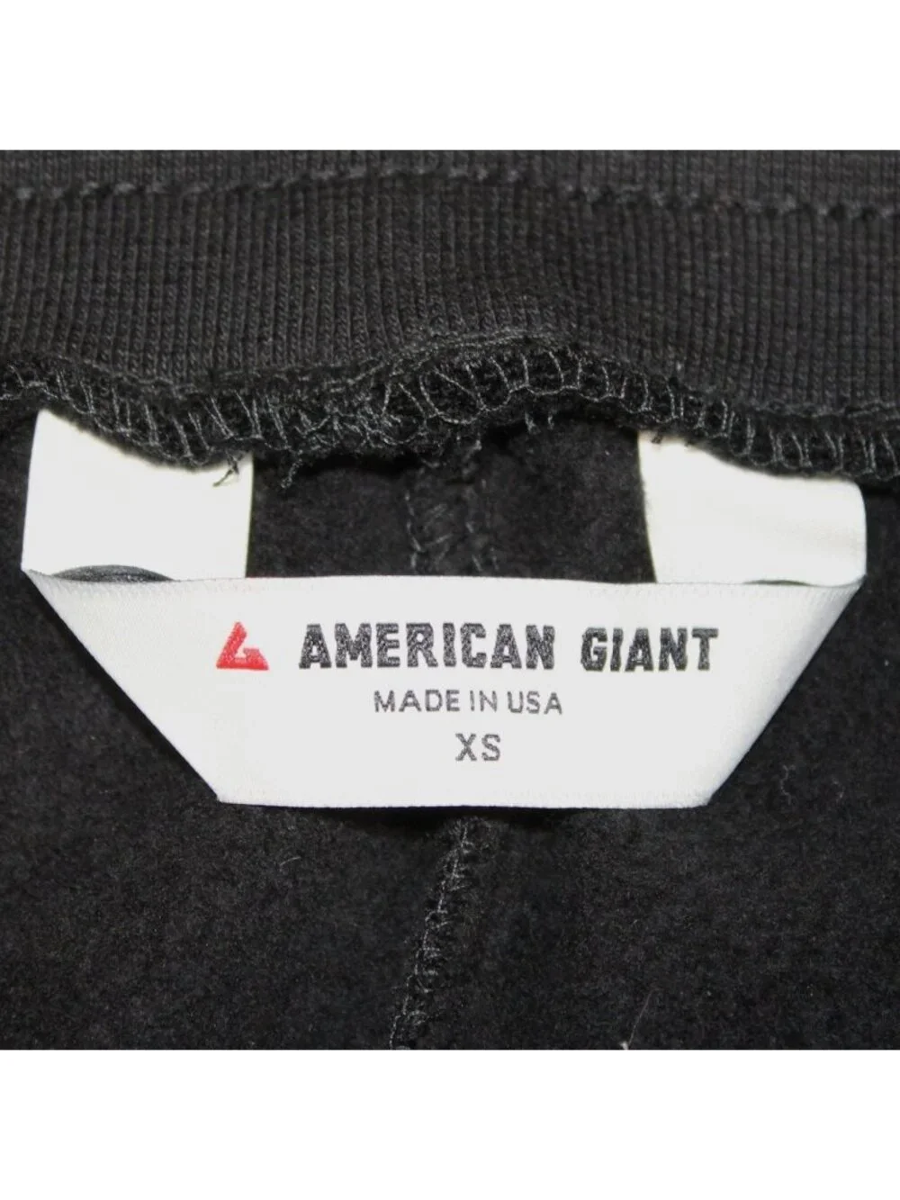 American Giant USA Made Cargo Jogger Heavyweight Straight Leg Black XS NWOT